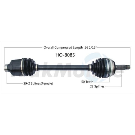 Surtrack Axle Cv Axle Shaft, Ho-8085 HO-8085